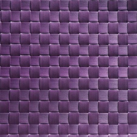 Подкладка сервировочная 45*33 см. широкое плетение сливовая, пвх APS /1/