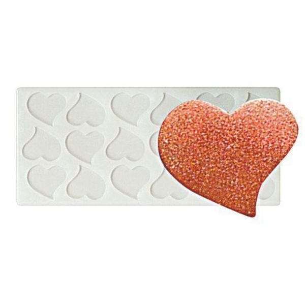 Форма кондитерская "Сердце" 18 ячеек 35*30 мм силикон P.L.