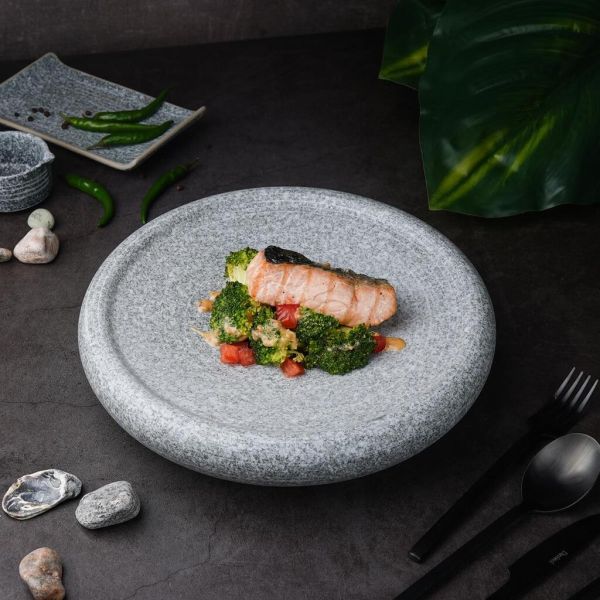 Блюдо круглое d 28,2 см h6,2 см Stone Untouched Taiga P.L. Proff Cuisine [1]